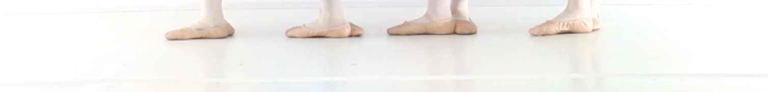 Ballet students' feet